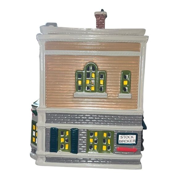 Department 56 The Original Snow Village Village Realty Ceramic #5154-3 EUC - Picture 3 of 9